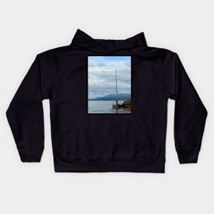 A cloudy sailing day Kids Hoodie